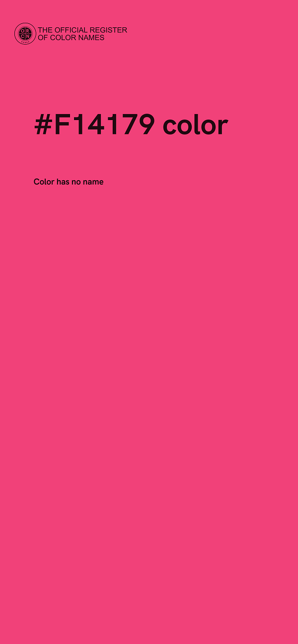 #F14179 color image