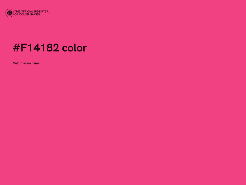 #F14182 color image