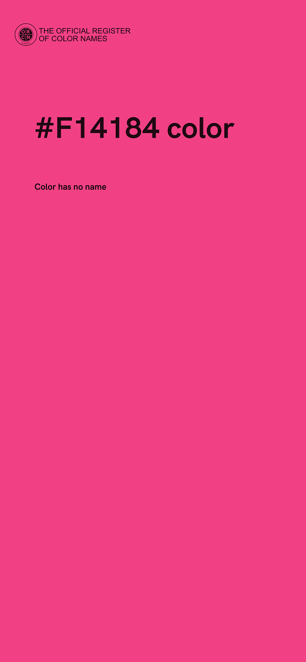 #F14184 color image