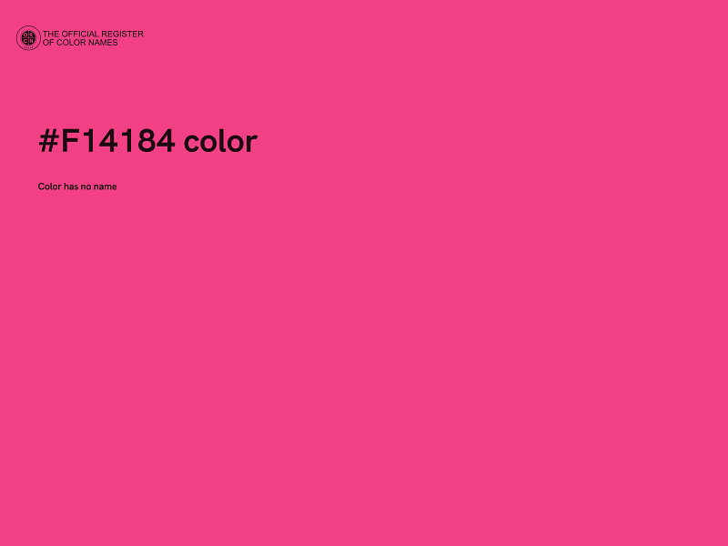 #F14184 color image