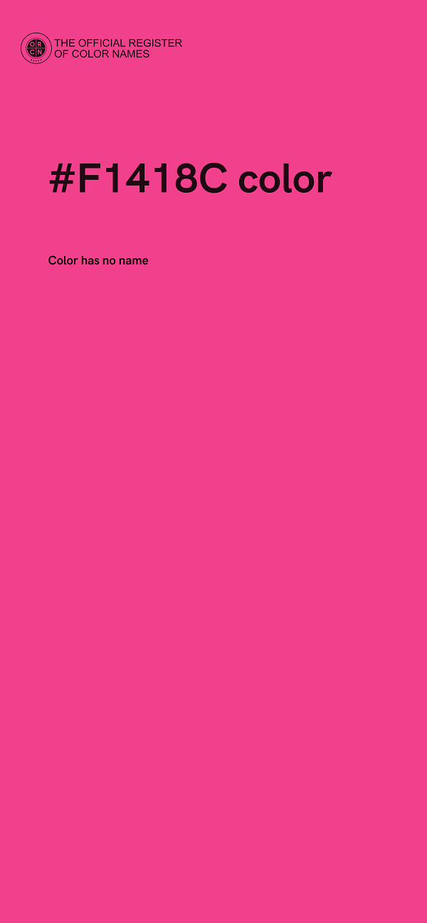 #F1418C color image