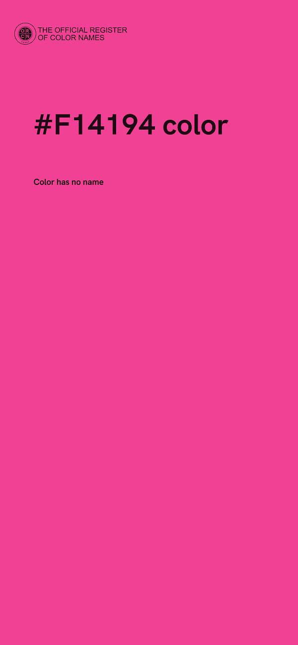 #F14194 color image