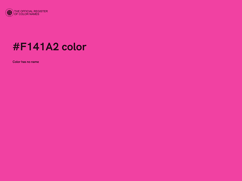 #F141A2 color image