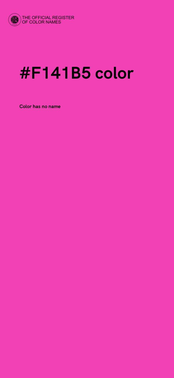 #F141B5 color image