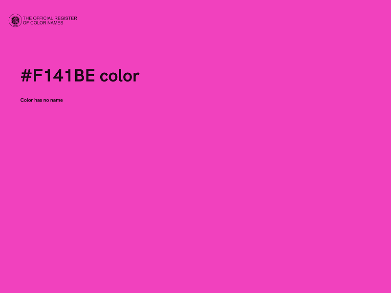 #F141BE color image