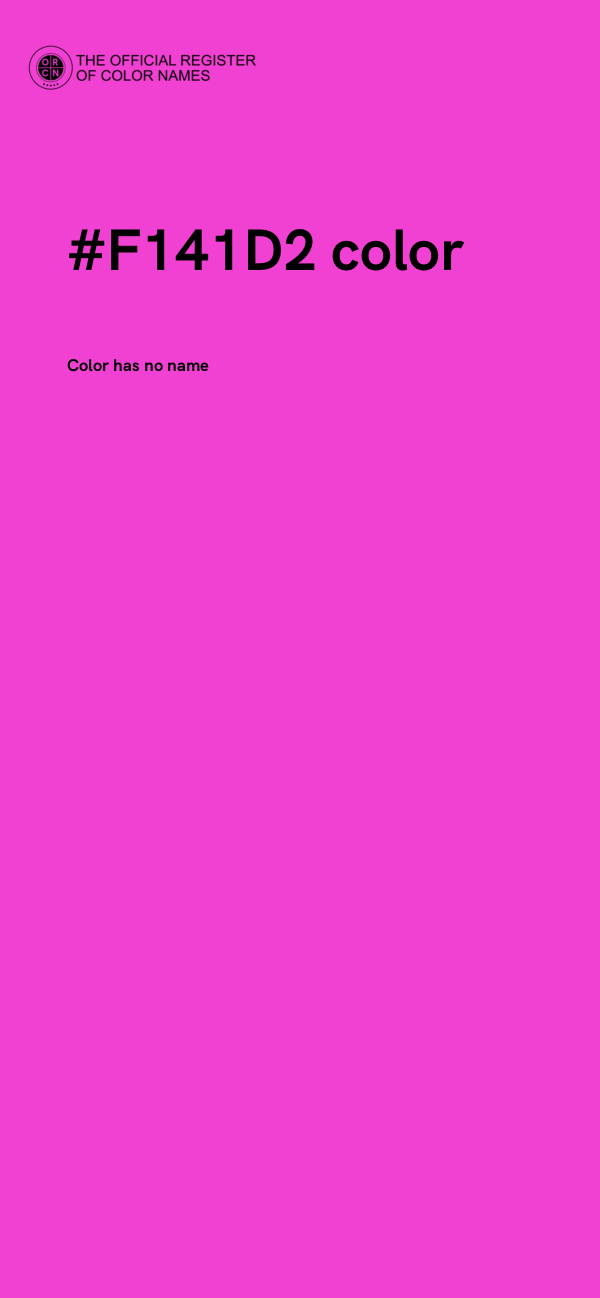 #F141D2 color image