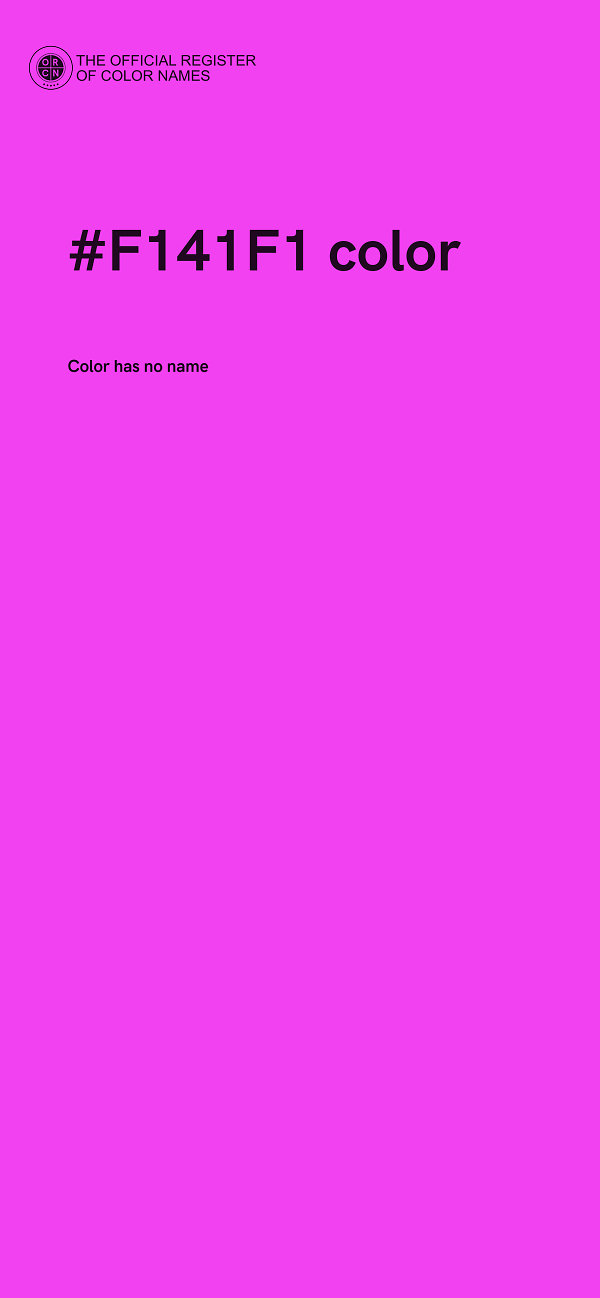 #F141F1 color image