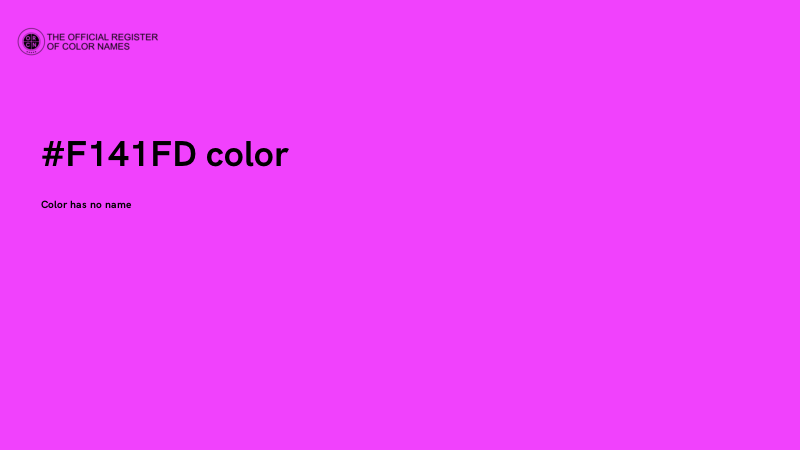 #F141FD color image