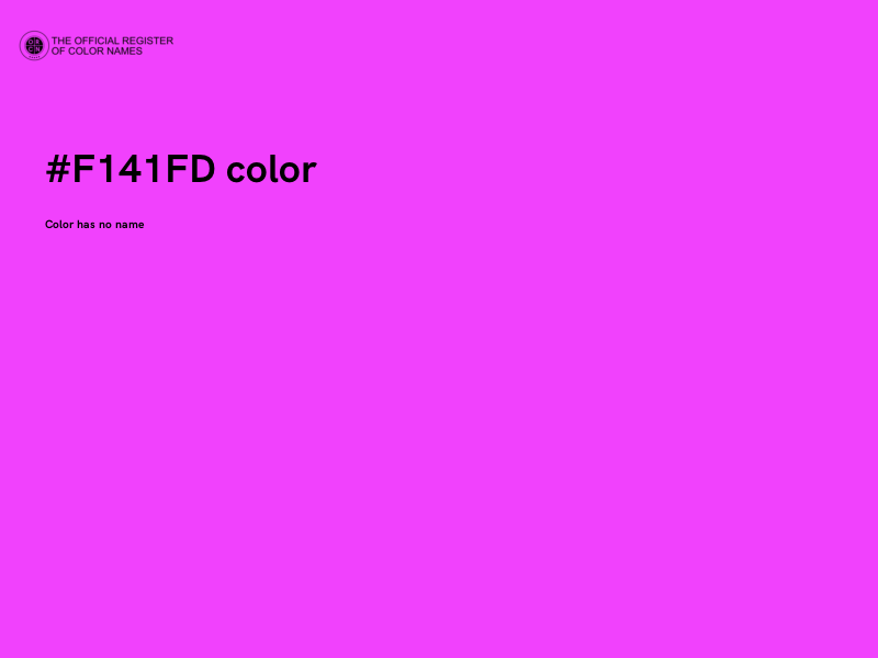 #F141FD color image