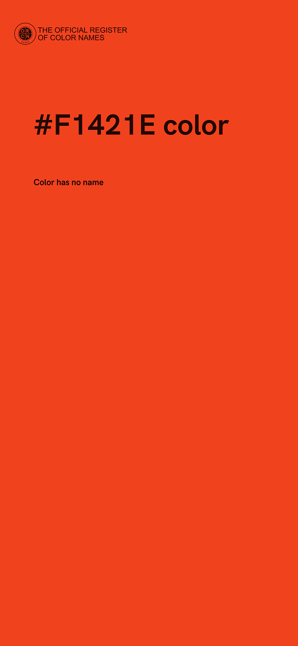 #F1421E color image