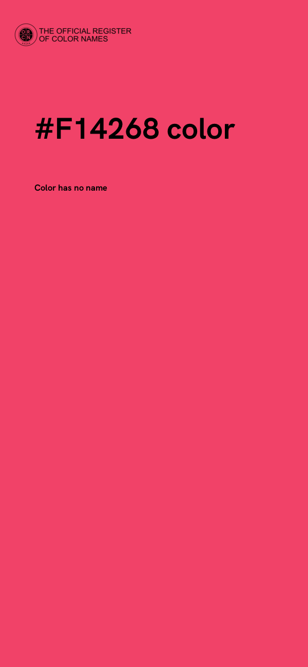 #F14268 color image