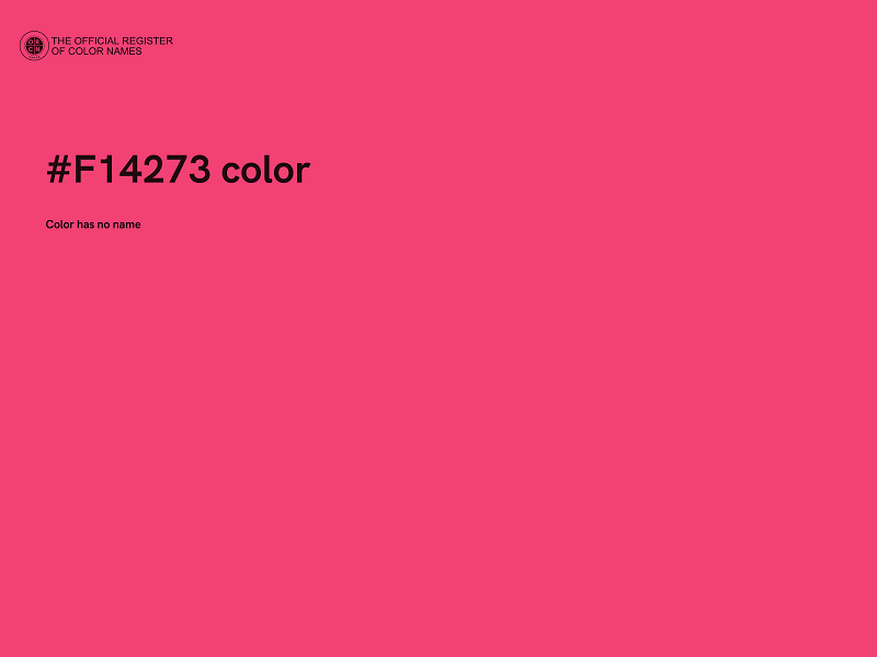 #F14273 color image