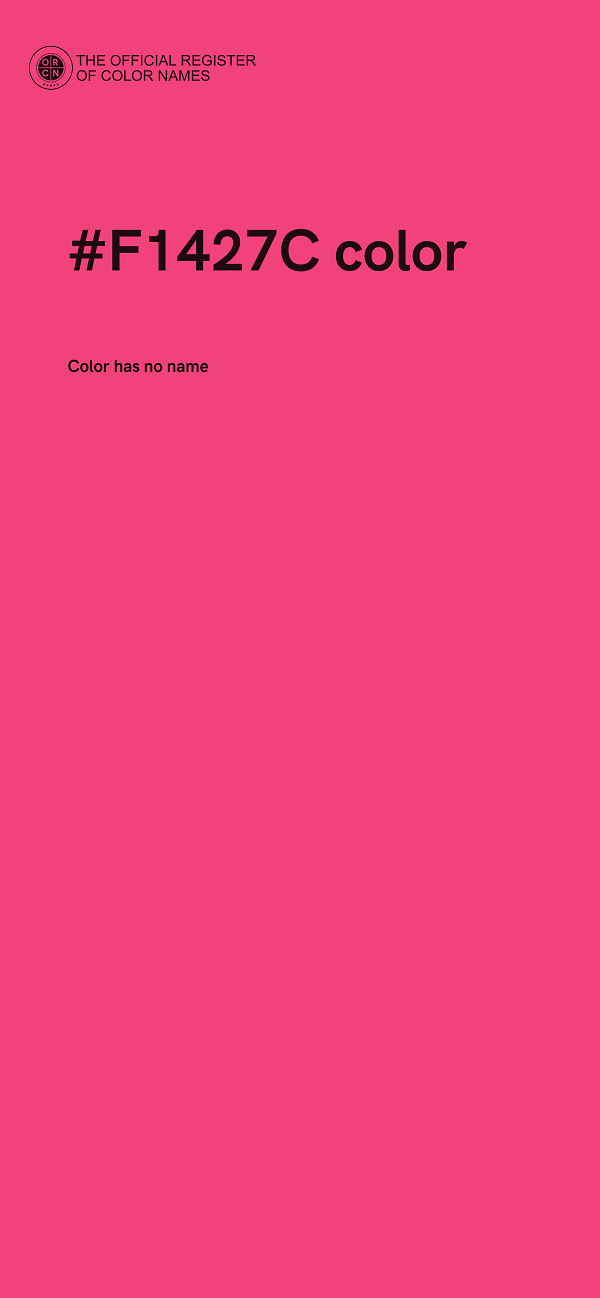 #F1427C color image
