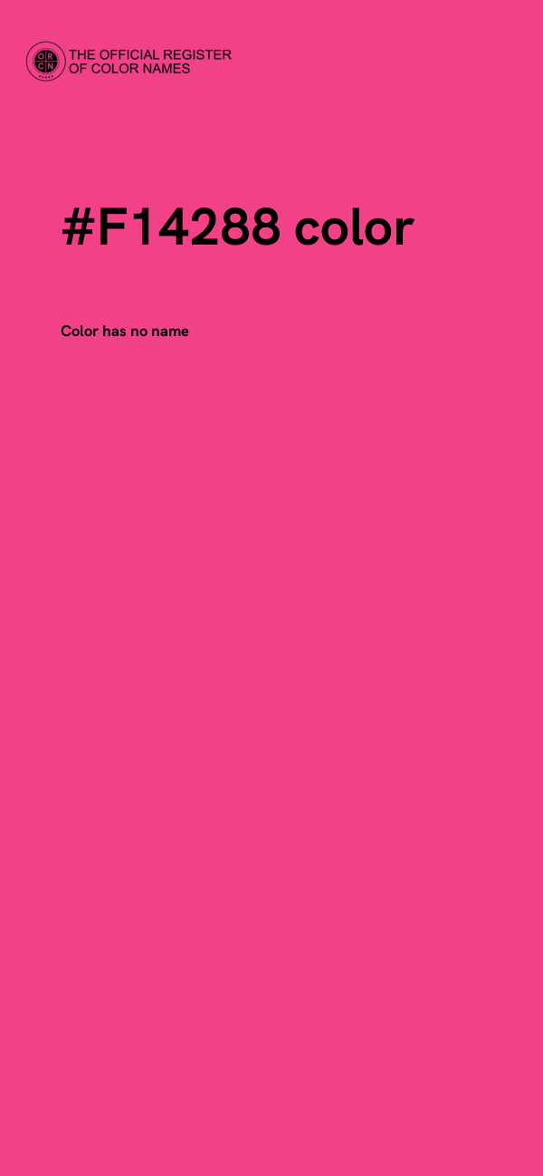 #F14288 color image