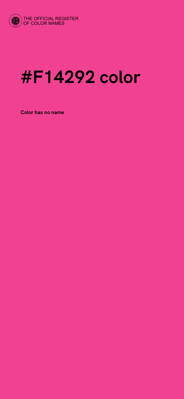 #F14292 color image
