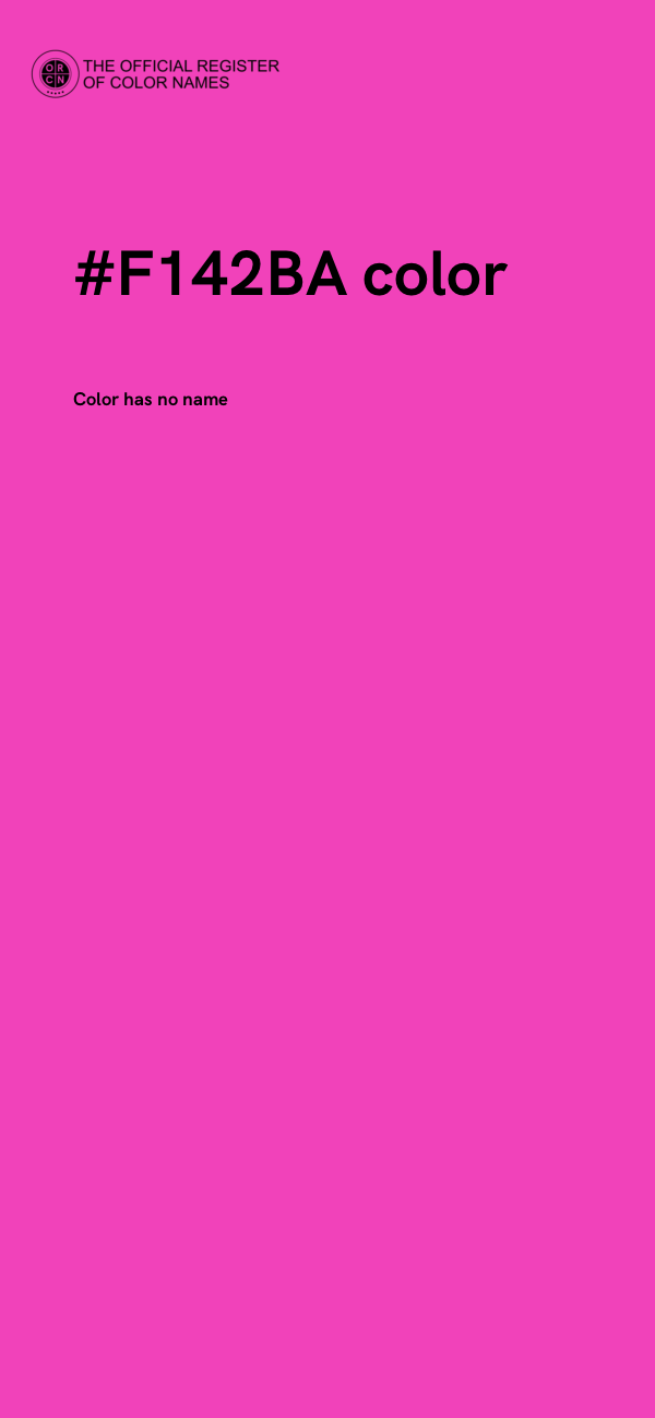 #F142BA color image
