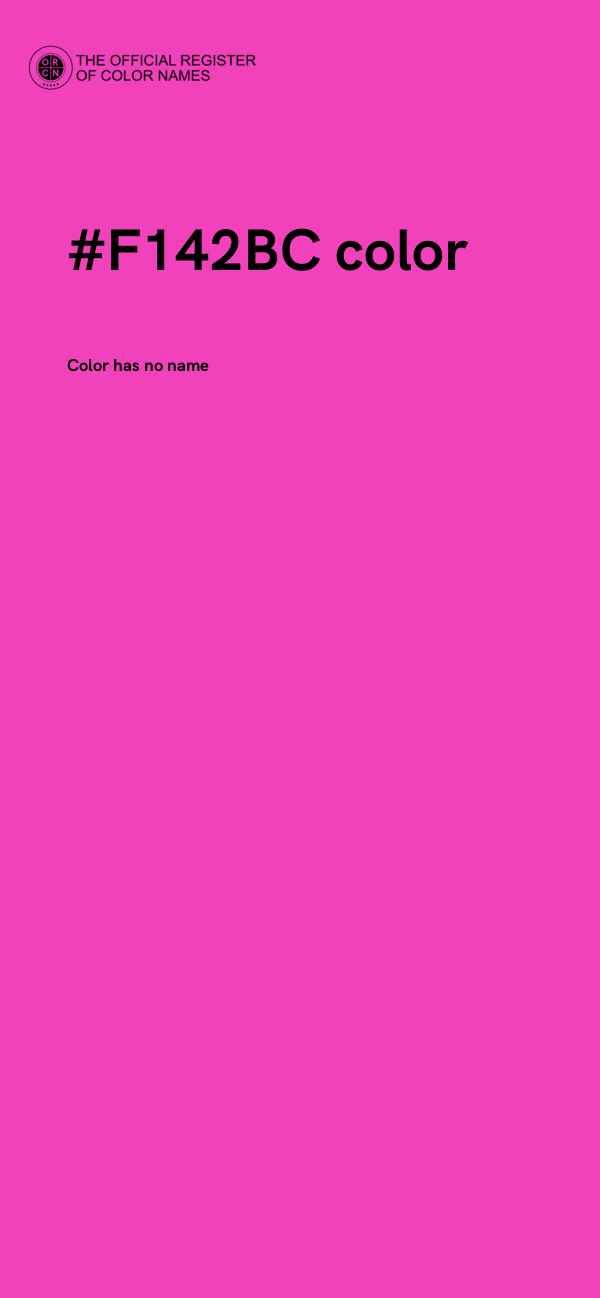#F142BC color image