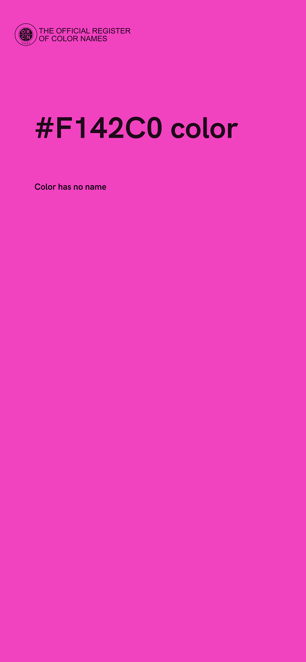 #F142C0 color image