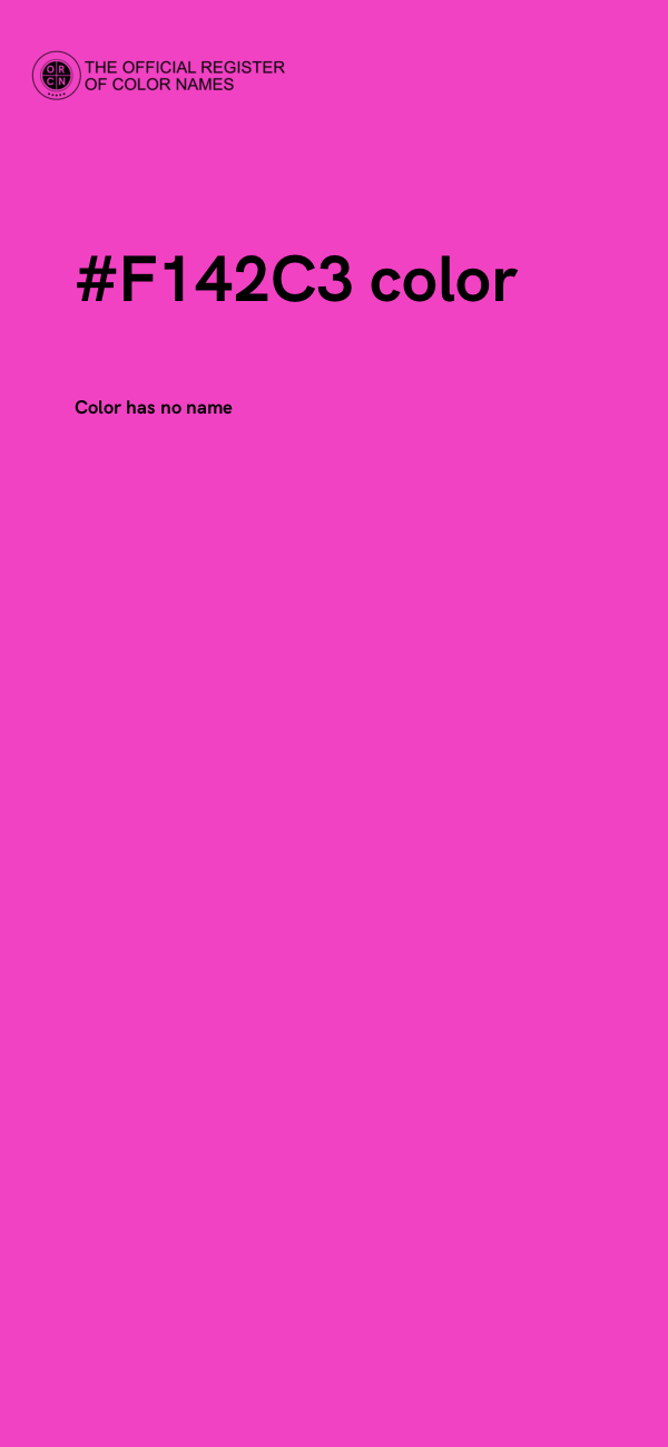 #F142C3 color image