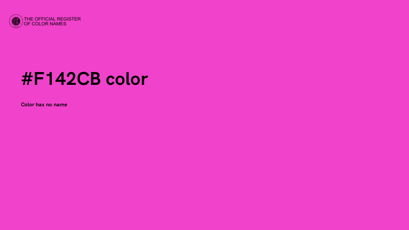 #F142CB color image