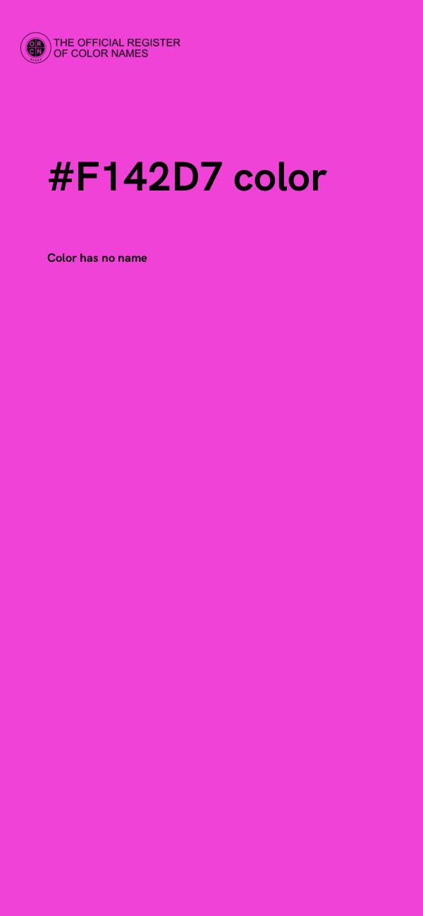 #F142D7 color image
