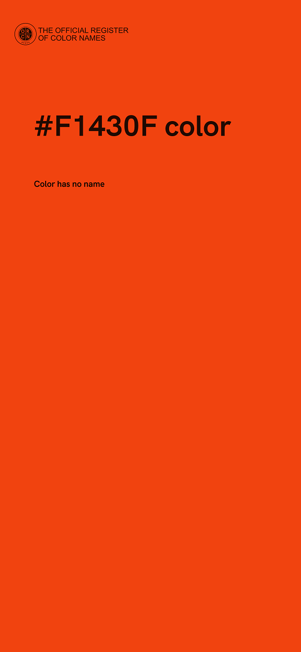 #F1430F color image