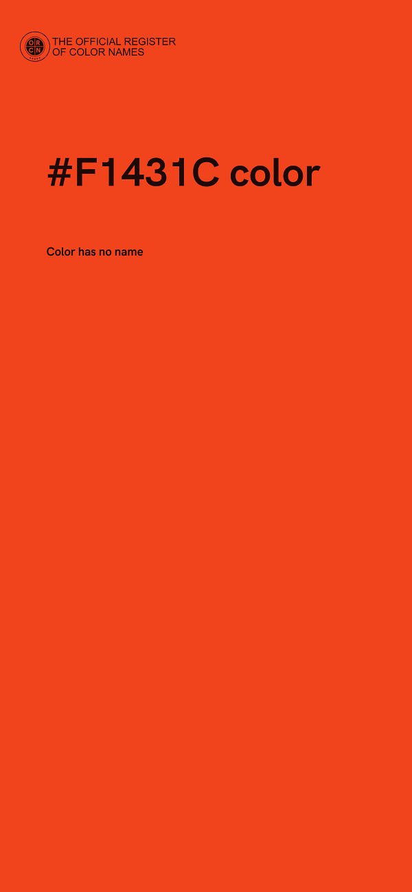 #F1431C color image