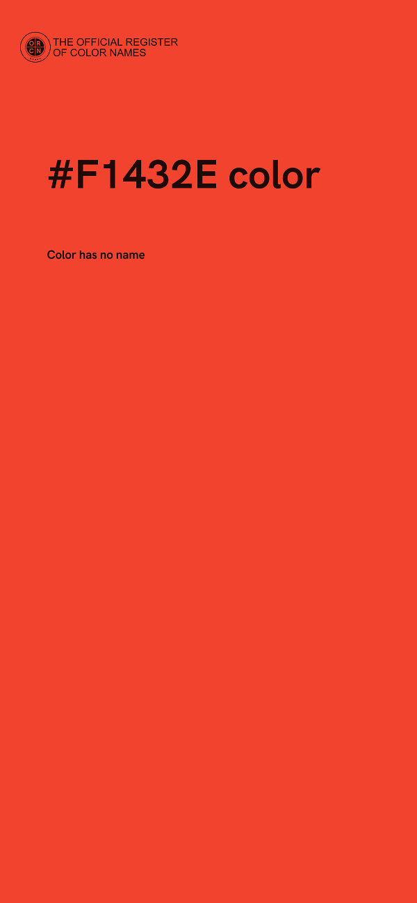 #F1432E color image