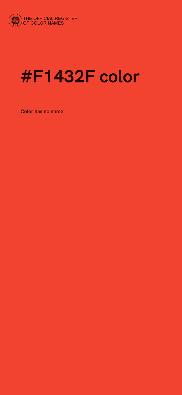 #F1432F color image