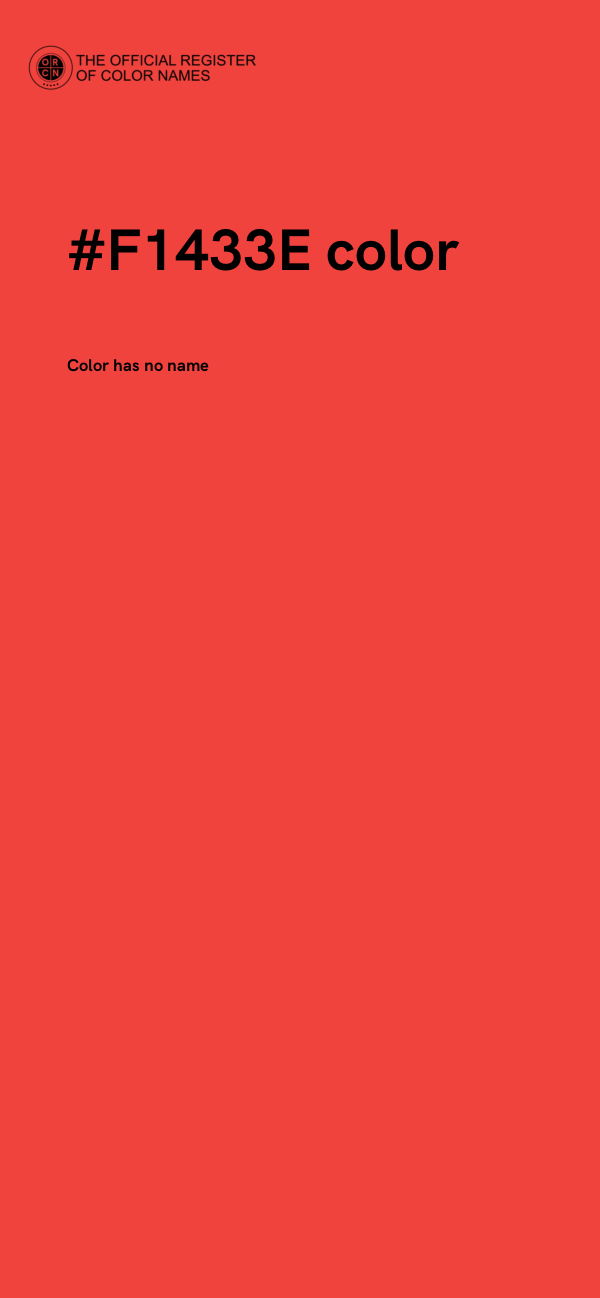 #F1433E color image