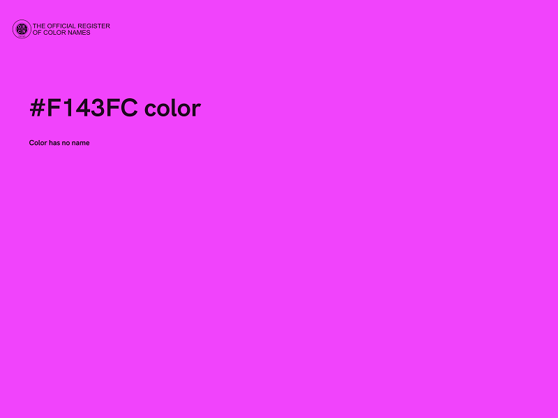 #F143FC color image
