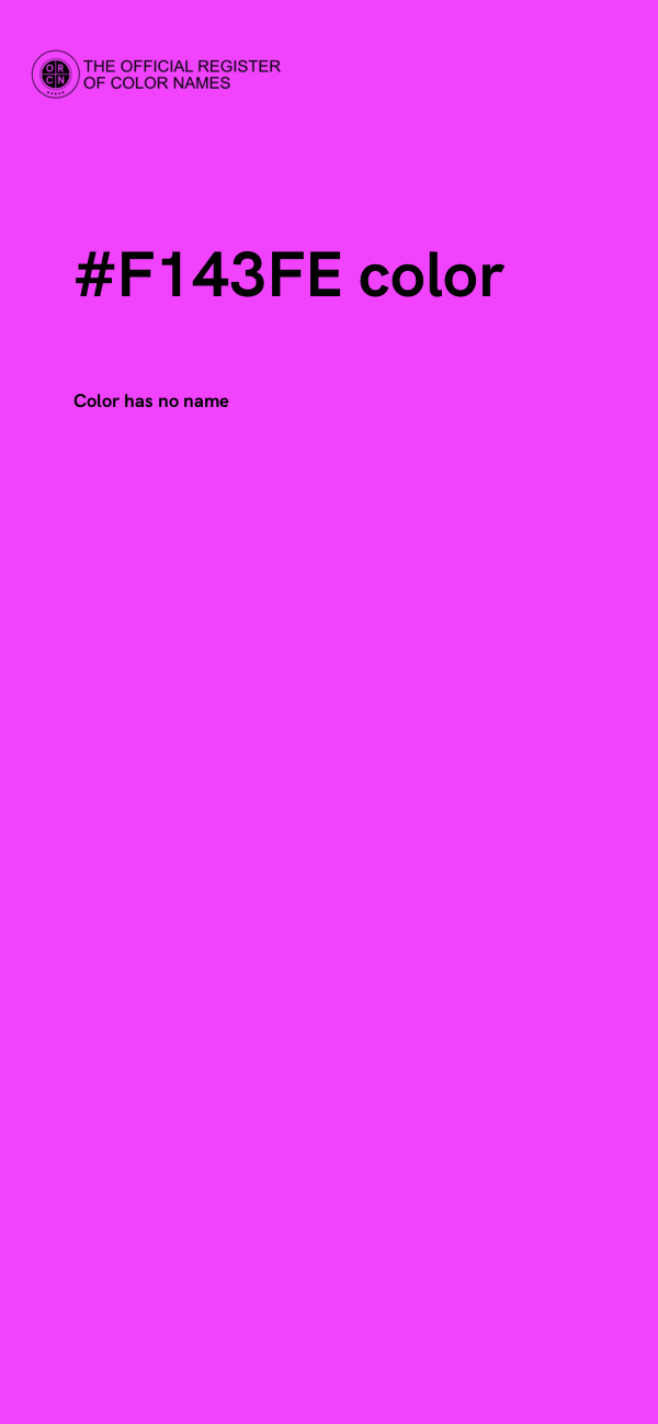 #F143FE color image