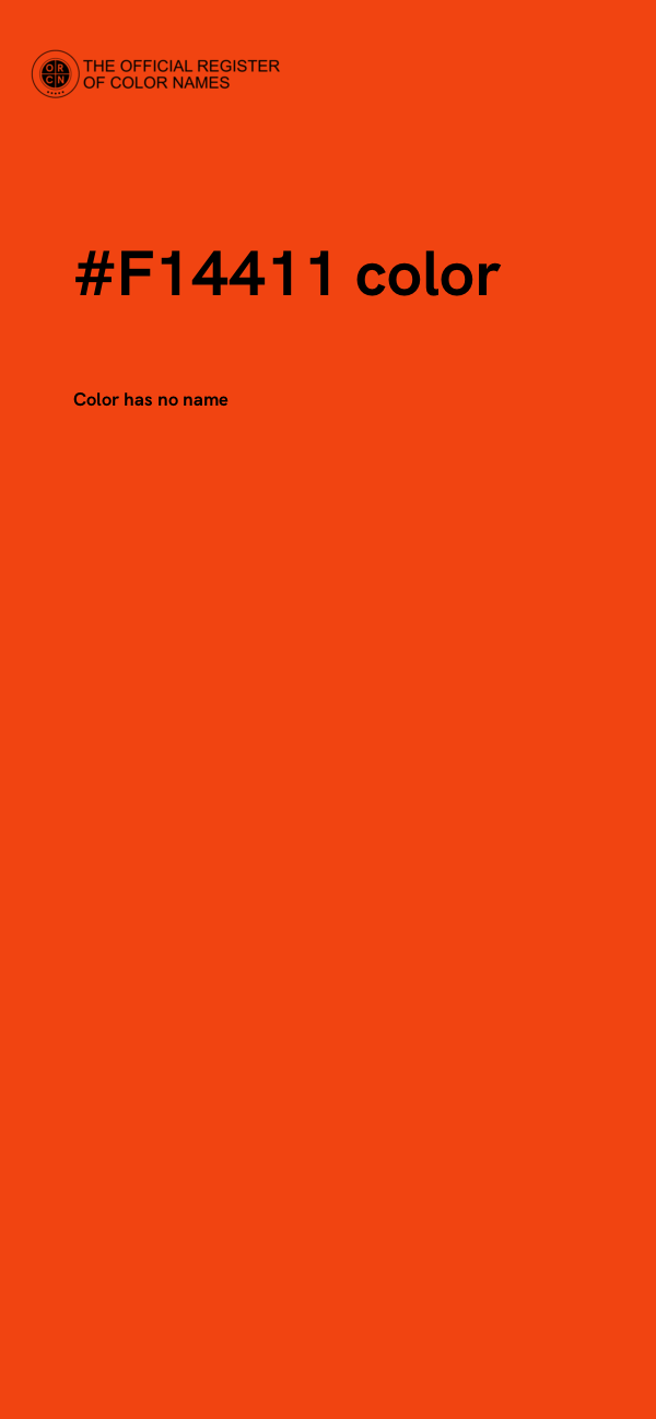#F14411 color image