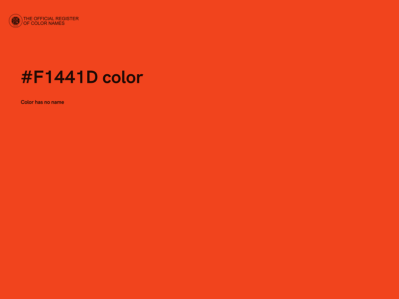 #F1441D color image