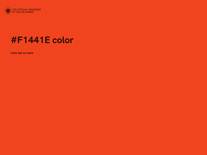 #F1441E color image