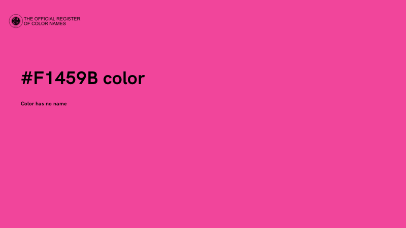 #F1459B color image
