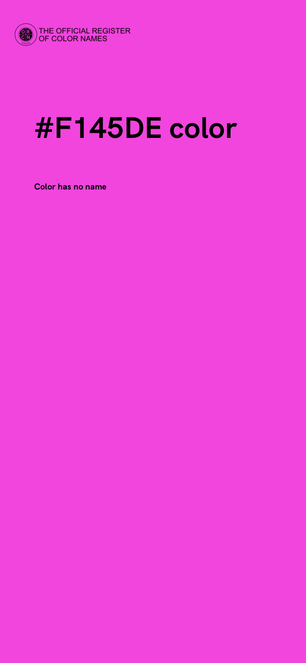 #F145DE color image