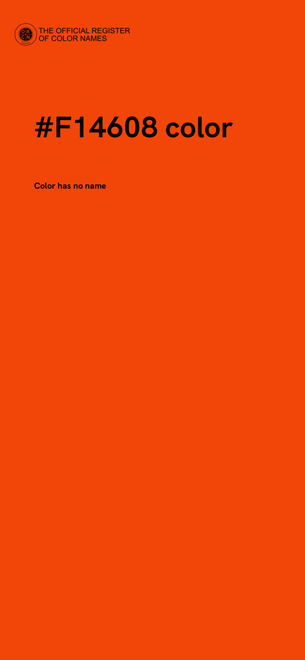 #F14608 color image
