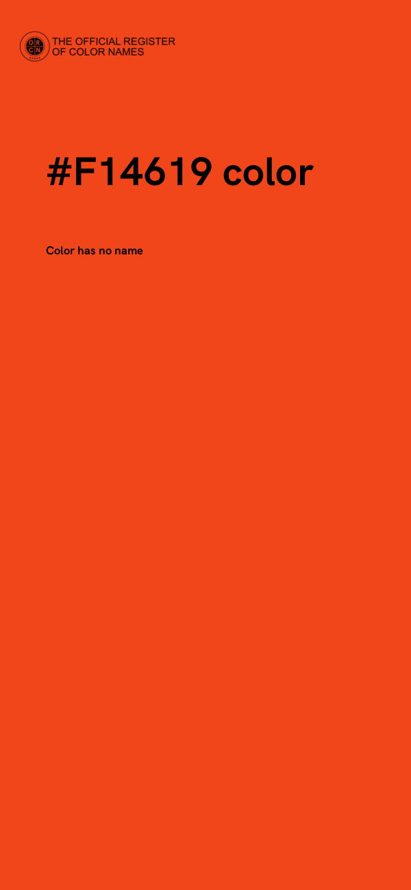 #F14619 color image