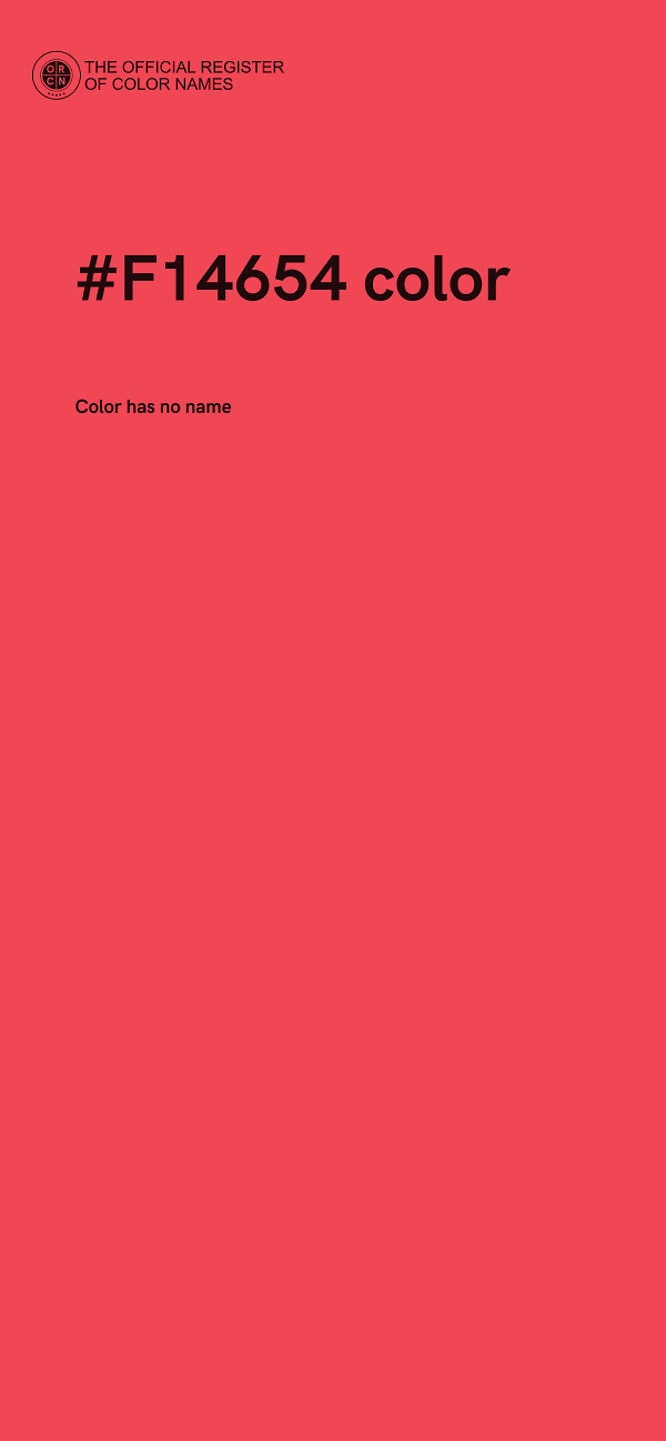 #F14654 color image
