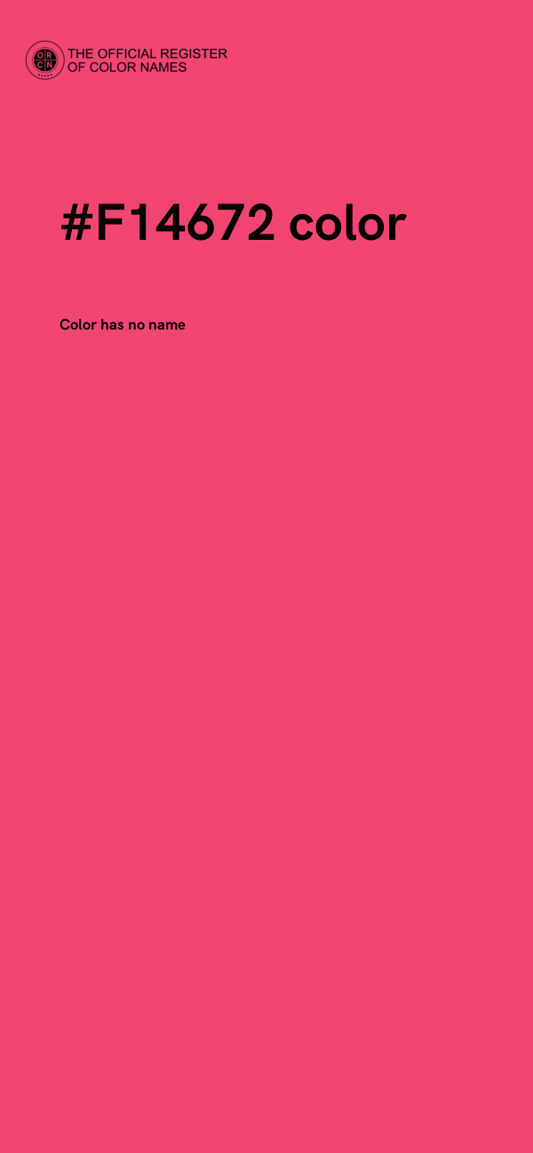 #F14672 color image