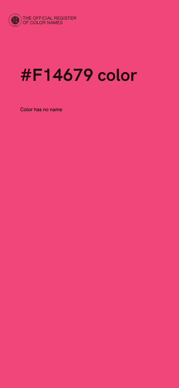 #F14679 color image