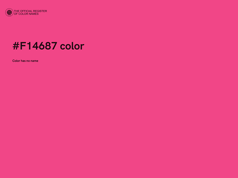 #F14687 color image