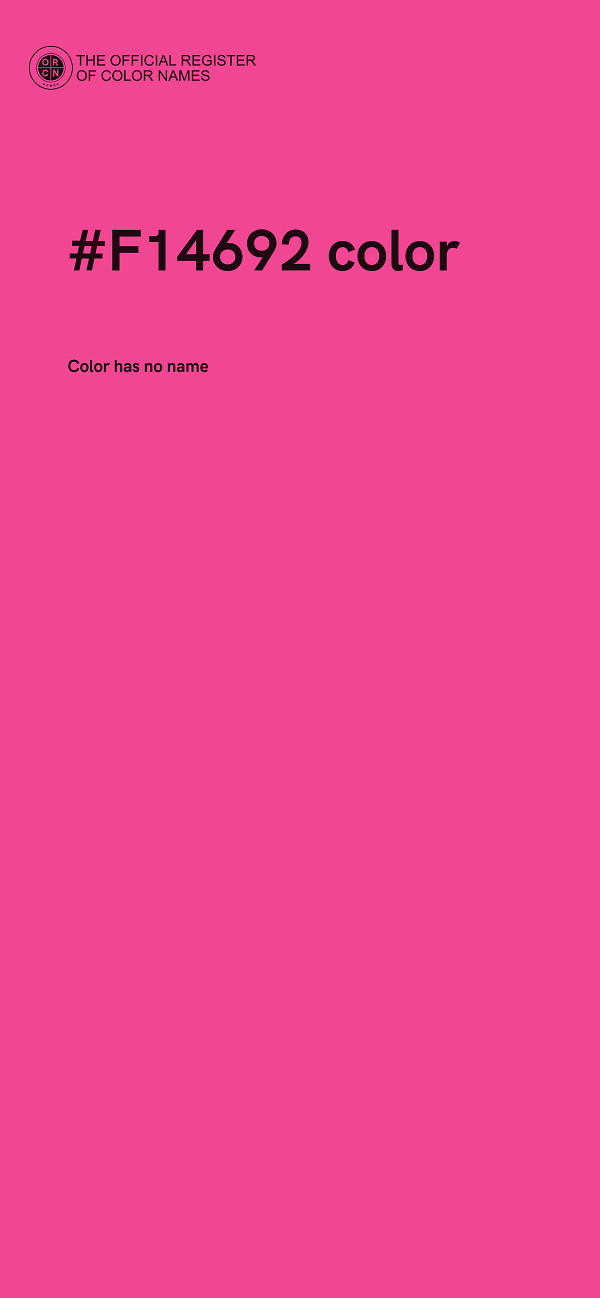 #F14692 color image