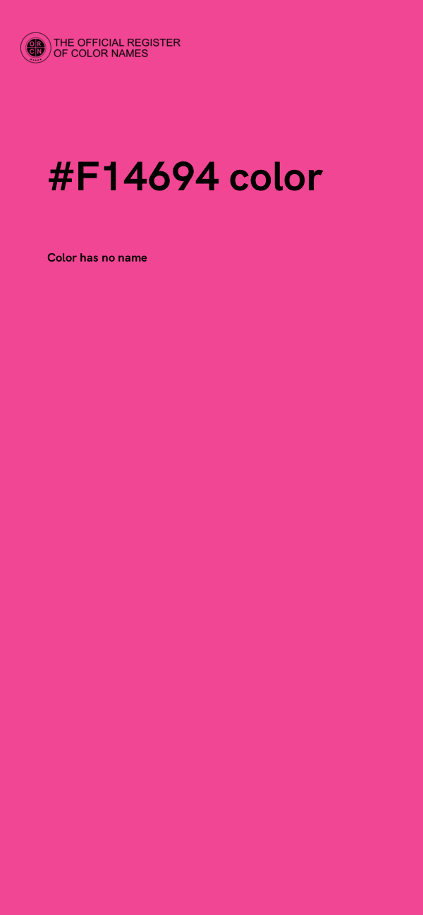 #F14694 color image