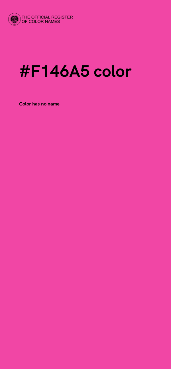 #F146A5 color image