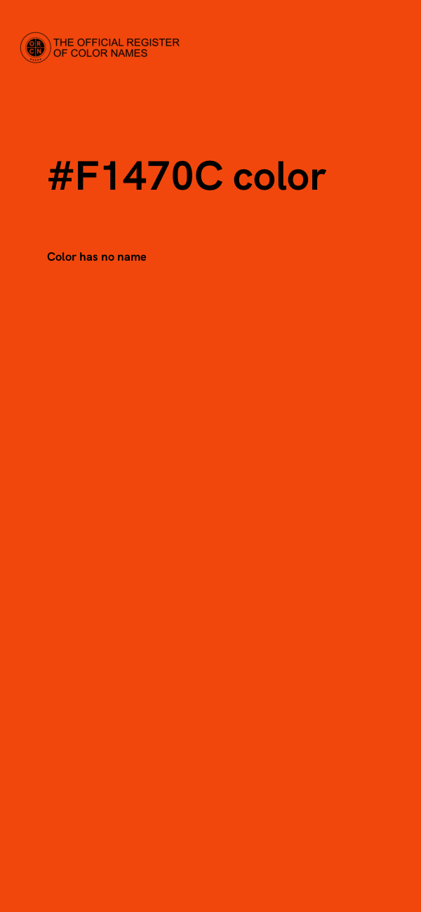 #F1470C color image
