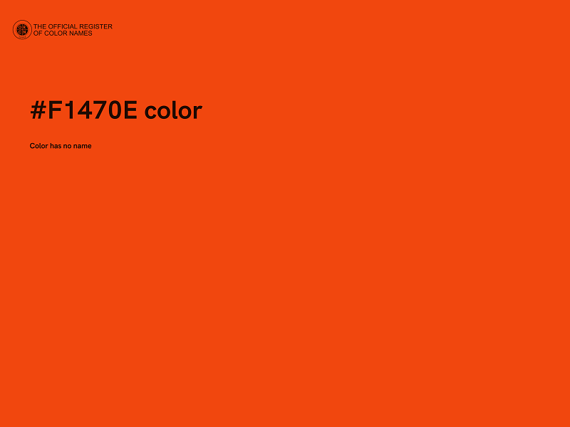 #F1470E color image