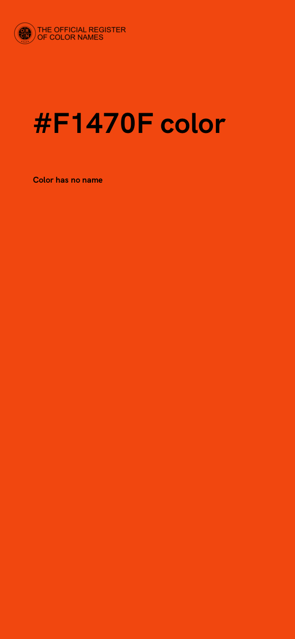 #F1470F color image