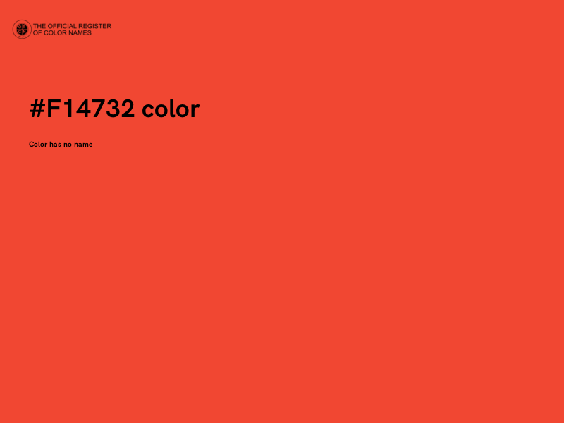 #F14732 color image